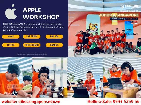 Workshop tại trại hè premium camp nus