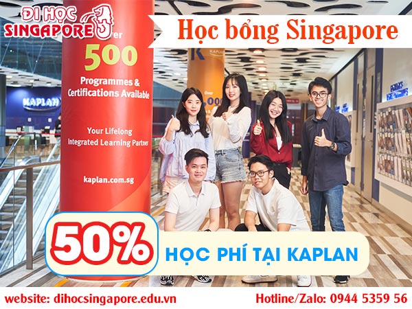 Học bổng Singapore tại Kaplan 50% học phí