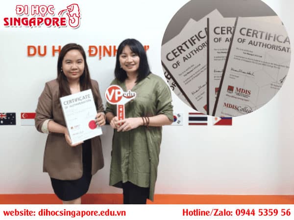 Đại diện học viện MDIS đến thăm văn phòng Dihocsingapore VPedu