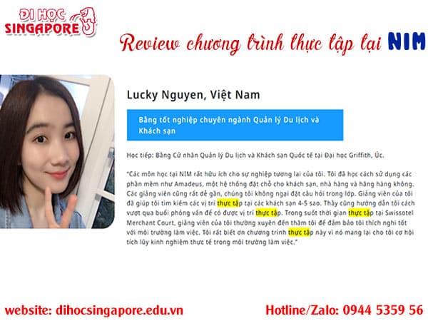 review chương trình thực tập hưởng lương tại NIM